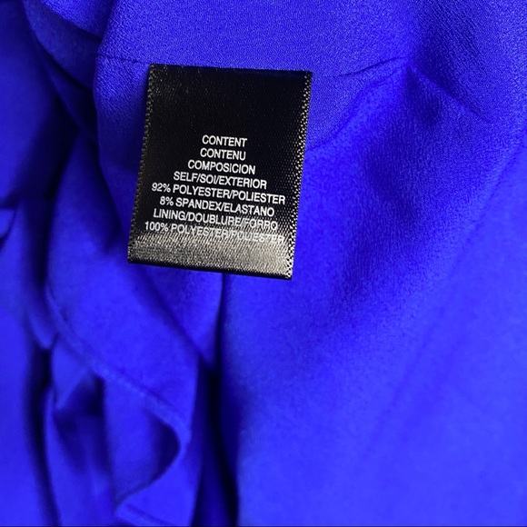 CHARLES HENRY Royal Ruffle Crepe Wrap Mini Dress - Picture 10 of 12